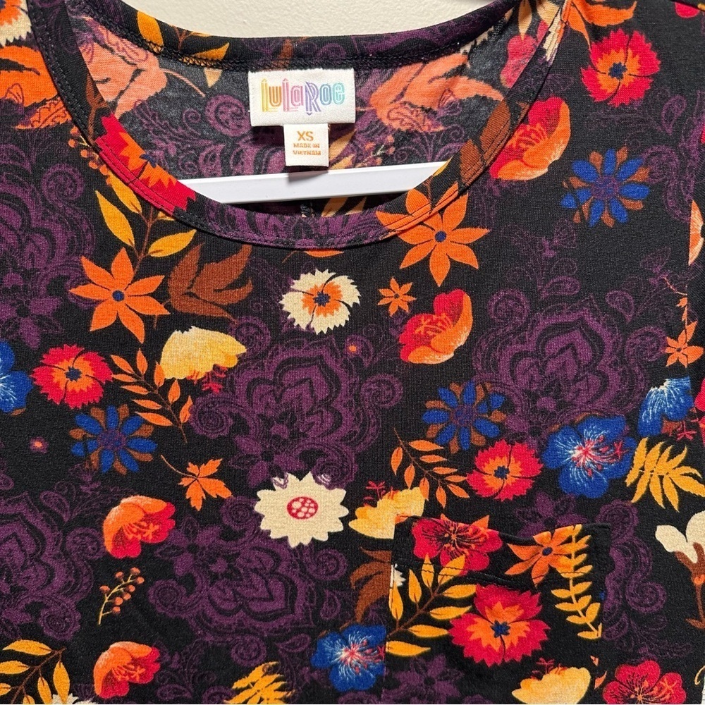 LulaRoe Carly Swing Dress with Front Pocket Loose & Relaxed Fit Stretchy XS 2-4 - Picture 5 of 13